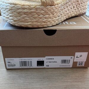 Dolce Vita Raffia Platform Sandals